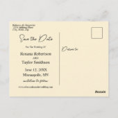 Zonnebloemen Bewaar de datum Floral Wedding Briefkaart (Achterkant)