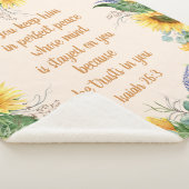 Zonnebloemen Bijbel houden perfecte vrede Sherpa Deken (3/4)