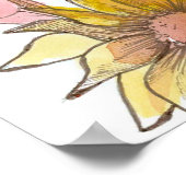 Zonnebloemen Bijbel Schrift 1 Tessalonicenzen 5:11 Poster (Hoek)