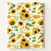 Zonnebloemen Bijbel Verse Christelijke Gift Notitieboek (Achterkant)