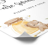 Zonnebloemen bijen Baby's zijn zoet Poster (Hoek)