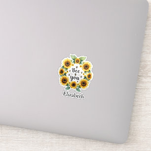 Zonnebloemen Bijen Je Schattigee trendy Inspireren Sticker