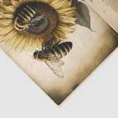 Zonnebloemen bijen tissuepapier (Detail)