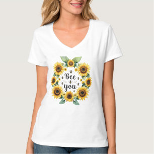 Zonnebloemen Bijen Wees Je Motivatie Inspirerend T-shirt