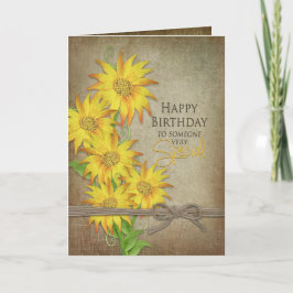 Zonnebloemen - Birthday - Iemand speciaal Kaart