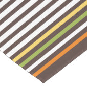 Zonnebloemen, bladeren, bessen en strepen, van her korte tafelloper (Hoek)