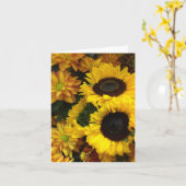 Zonnebloemen, blanco kaart (Gele Bloem)