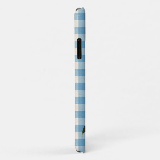 Zonnebloemen, blauw en wit gecontroleerd Case-Mate iPhone case (Achterkant/rechts)