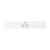 Zonnebloemen Blauw Hydrangea Crest Bruiloft Monogr Uitnodigingen Wikkel (Vlak)