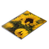 Zonnebloemen Blauw Notitieboek (Linkerzijde)