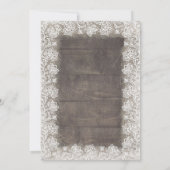 Zonnebloemen Blauw Wit Rustieke Herfst Vrijgezelle Kaart (Achterkant)