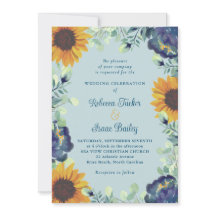 Zonnebloemen & Blauwe Bloemen Groen Bloemen Bloeme