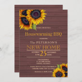 Zonnebloemen blazen herfstbos in de herfst kaart (Voorkant / Achterkant)