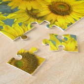 Zonnebloemen -  blik legpuzzel (Zijkant)