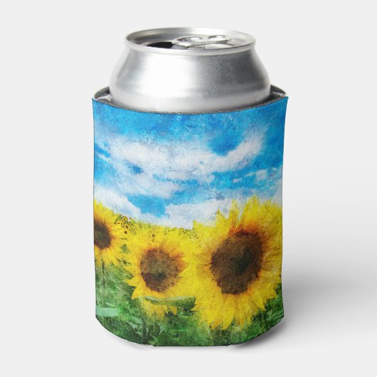 Zonnebloemen Blikjeskoeler (Blikje Voorkant)