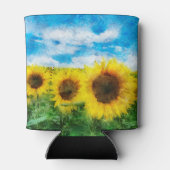 Zonnebloemen Blikjeskoeler (Achterkant)