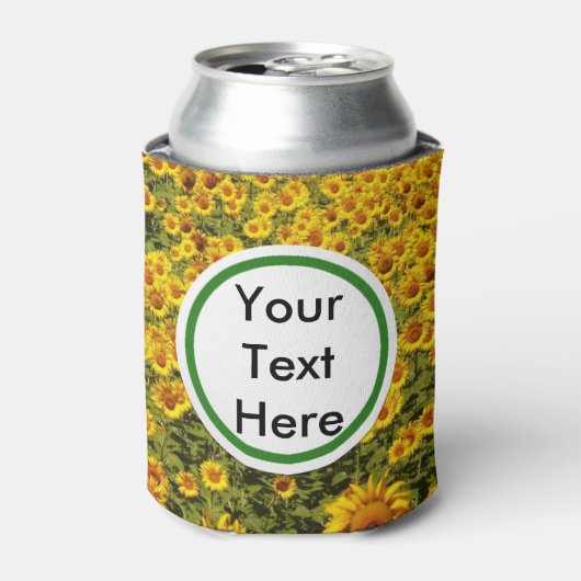 Zonnebloemen Blikjeskoeler (Blikje Voorkant)