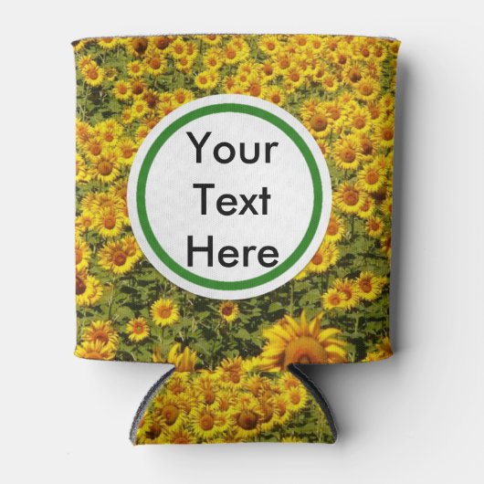 Zonnebloemen Blikjeskoeler (Voorkant)