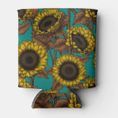 Zonnebloemen Blikjeskoeler (Voorkant)