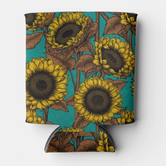 Zonnebloemen Blikjeskoeler (Voorkant)