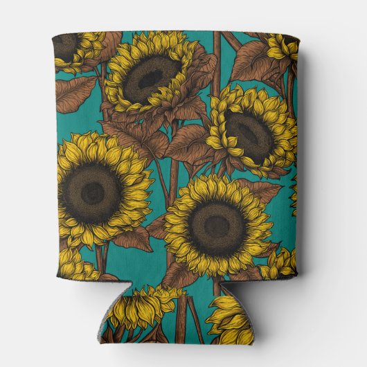 Zonnebloemen Blikjeskoeler (Achterkant)