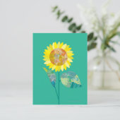 Zonnebloemen bloeien briefkaart (Staand voorkant)