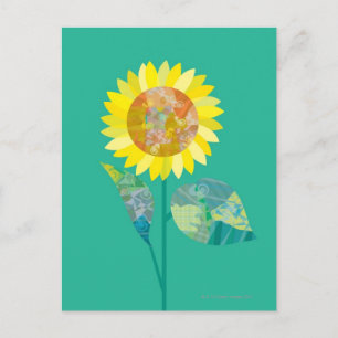 Zonnebloemen bloeien briefkaart