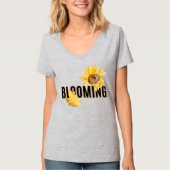 Zonnebloemen bloeien t-shirt (Voorkant)