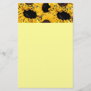 zonnebloemen bloemblaadjes zwemmen duiken zee natu briefpapier