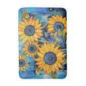  Zonnebloemen Bloemen Bloemenpatroon Natuur Badmat (Voorkant Verticaal)