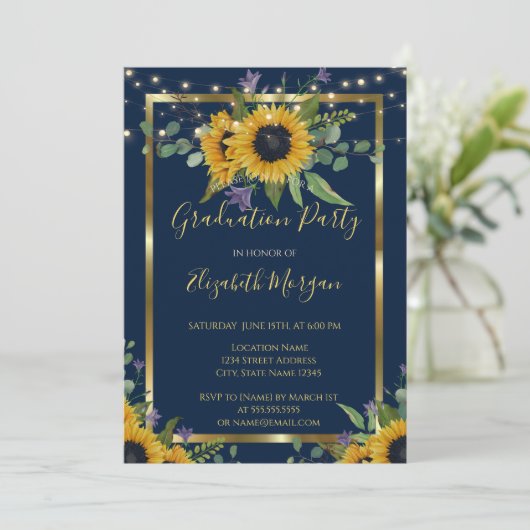 Zonnebloemen Bloemen Lichten, Houtgradatie Partij Kaart (Staand voorkant)