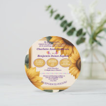 Zonnebloemen bloemenbruiloft