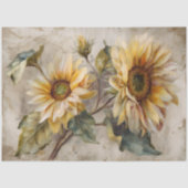 ZONNEBLOEMEN BLOEMENDECOUPAGE TISSUEPAPIER (Voorkant)