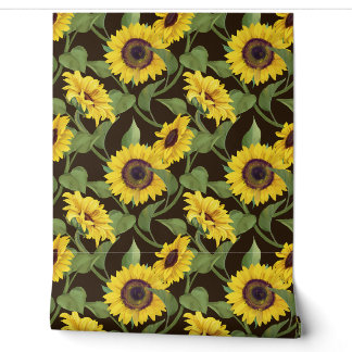 Zonnebloemen bloemenwinkel exotische bloemen behan behang