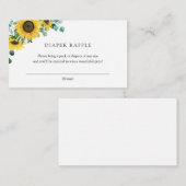 Zonnebloemen Boeken voor Baby insert kaart (Voorkant / Achterkant)