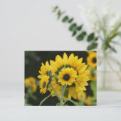 Zonnebloemen Boeket DIY Briefkaart (Staand voorkant)