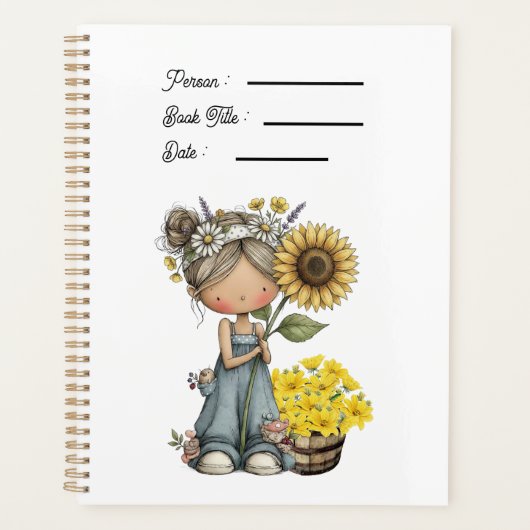 Zonnebloemen Boekomslag Planner (Voorkant)