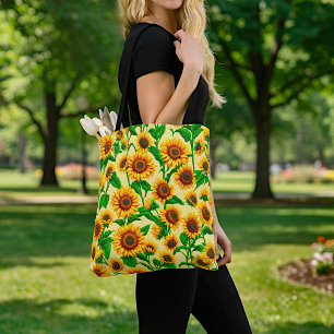 Zonnebloemen Boodschappentas Tote Bag