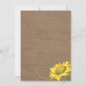 Zonnebloemen Bortende repetitie Kaart (Achterkant)