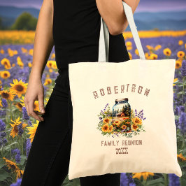 Zonnebloemen Bos Familie Reünie Canvas tas