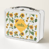 Zonnebloemen Botanisch gebladerte groen (Voorkant)