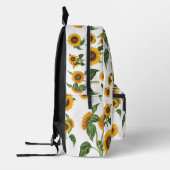 Zonnebloemen Botanisch gebladerte groen Bedrukte Rugzak (Links)