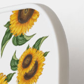 Zonnebloemen Botanisch gebladerte groen Pickleball Paddle (Links Detail)