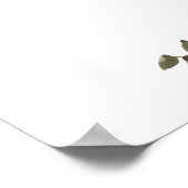 Zonnebloemen Bourgondië Groene Huwelijks Welkomstb Poster (Hoek)