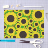 Zonnebloemen brengen 1-jarig Weefselpapier uit Tissuepapier (Craft)