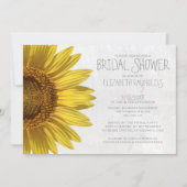 Zonnebloemen Bridal Shower Invitations Kaart (Voorkant)