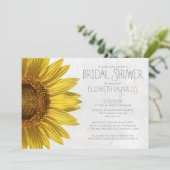 Zonnebloemen Bridal Shower Invitations Kaart (Staand voorkant)