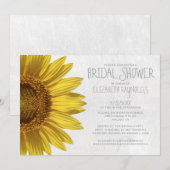 Zonnebloemen Bridal Shower Invitations Kaart (Voorkant / Achterkant)