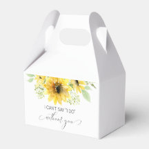 Zonnebloemen Bridesmaid Voorstel Gift Box