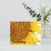 Zonnebloemen Briefkaart (Staand voorkant)